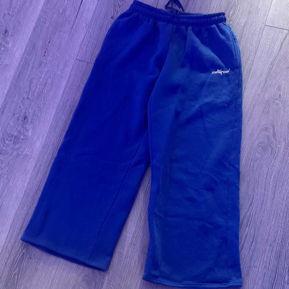 Edikted Blue Wide Leg Pants